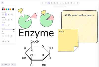 An image of the study app available to students