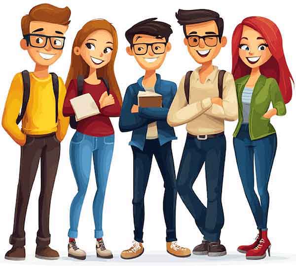 An image of students looking pleased with the tuition materials available at MrLawes.com